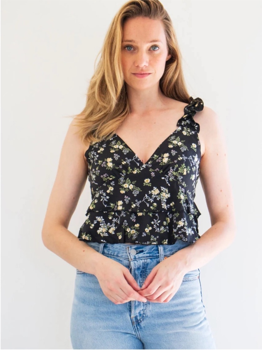 Priv Rhea Blouse in Vintage Black